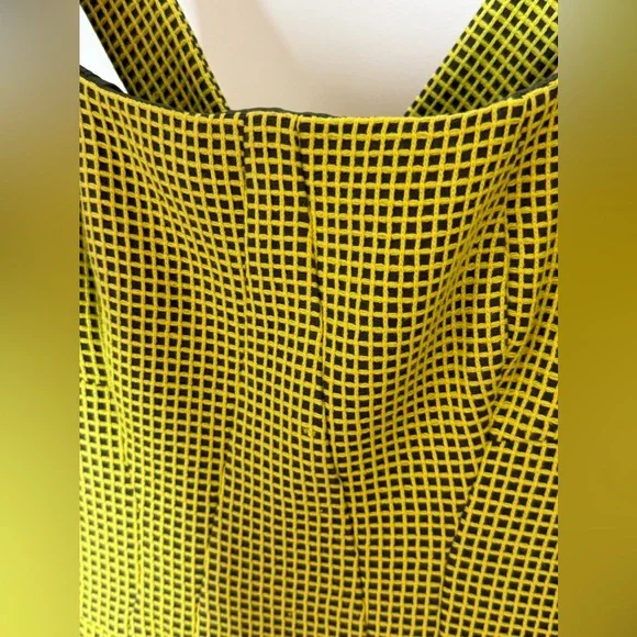 Missoni - Green Checkered Print Dress - Crossback Detail - size 6 - Beautiful - Picture 3 of 16